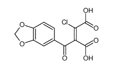 2-(1,3-benzodioxole-5-carbonyl)-3-chlorobut-2-enedioic acid Structure