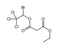 Malonic acid 1-ethyl 3-(1-bromo-2,2,2-trichloroethyl) ester structure