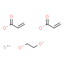 acrylic acid,ethylene glycol,titanium结构式