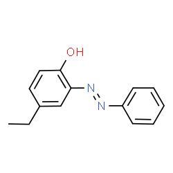 Phenol, 4-ethyl-2-(phenylazo)- (9CI)结构式