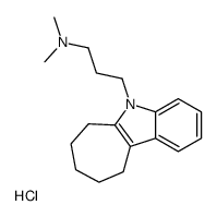 dimethyl-[3-(7,8,9,10-tetrahydro-6H-cyclohepta[b]indol-5-yl)propyl]azanium,chloride结构式