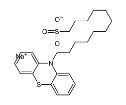 sodium,12-phenothiazin-10-yldodecane-1-sulfonate结构式