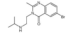 6-bromo-2-methyl-3-[2-(propan-2-ylamino)ethyl]quinazolin-4-one结构式