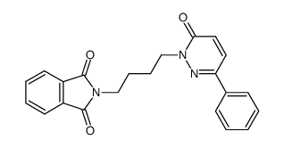 3-Oxo-6-phenyl-2-(4-phthalimidobutyl)-2,3-dihydropyridazine Structure