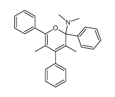 3,5-Dimethyl-2-dimethylamino-2,4,6-triphenyl-2H-pyran Structure