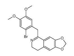 5-(2-bromo-4,5-dimethoxy-benzyl)-7,8-dihydro-[1,3]dioxolo[4,5-g]isoquinoline结构式