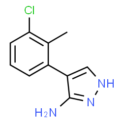 4-(3-Chloro-2-methylphenyl)-1H-pyrazol-3-amine structure