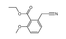 2-(ethoxycarbonyl)-3-methoxyphenylacetonitrile结构式