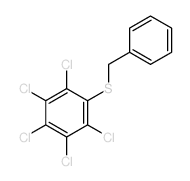 1-benzylsulfanyl-2,3,4,5,6-pentachloro-benzene Structure