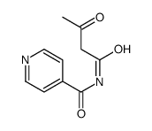 N-(3-oxobutanoyl)pyridine-4-carboxamide Structure