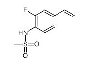 N-(4-ethenyl-2-fluorophenyl)methanesulfonamide结构式