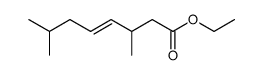 ethyl (E)-3,7-dimethyl-4-octenoate Structure