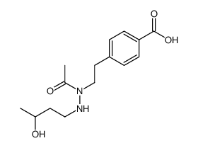 4-[2-[acetyl-(3-hydroxybutylamino)amino]ethyl]benzoic acid结构式