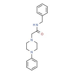 N-BENZYL-2-(4-PHENYLPIPERAZINO)ACETAMIDE结构式