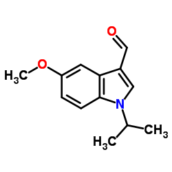 1-Isopropyl-5-methoxy-1H-indole-3-carbaldehyde结构式