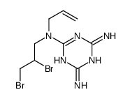 N-allyl-N-(2,3-dibromopropyl)-1,3,5-triazine-2,4,6-triamine structure