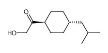 2-hydroxy-1-(trans-4-isobutylcyclohexyl)-1-ethanone结构式