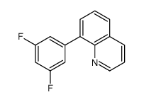 8-(3,5-difluorophenyl)quinoline Structure