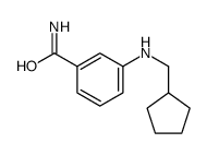 3-(cyclopentylmethylamino)benzamide结构式