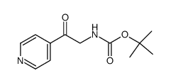 (2-oxo-2-pyridin-4-yl-ethyl)-carbamic acid tert-butyl ester Structure