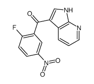 (2-fluoro-5-nitrophenyl)-(1H-pyrrolo[2,3-b]pyridin-3-yl)methanone Structure