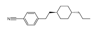 trans-4-[2-(4-n-Propylcyclohexyl) ethyl]benzonitrile Structure