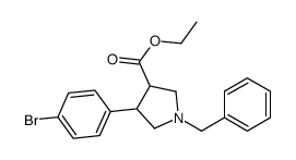 ethyl 1-benzyl-4-(4-bromophenyl)pyrrolidine-3-carboxylate Structure