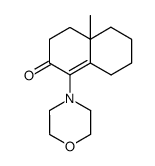 4a-Methyl-1-morpholin-4-yl-3,4,5,6,7,8-hexahydro-4aH-naphthalen-2-one Structure