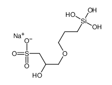 sodium 2-hydroxy-3-[3-(trihydroxysilyl)propoxy]propanesulphonate结构式