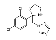 2-(2,4-dichlorophenyl)-2-(1,2,4-triazol-1-ylmethyl)-1,3-thiazolidine结构式