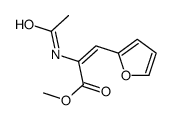 methyl 2-acetamido-3-(furan-2-yl)prop-2-enoate结构式