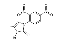 4-bromo-2-(2,4-dinitrophenyl)-5-methyl-4H-pyrazol-3-one Structure