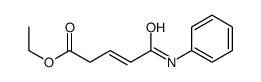 ethyl 5-anilino-5-oxopent-3-enoate Structure