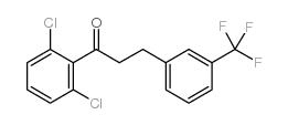 2',6'-DICHLORO-3-(3-TRIFLUOROMETHYLPHENYL)PROPIOPHENONE结构式