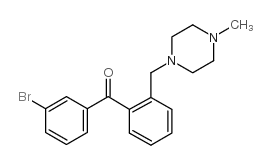 3'-BROMO-2-(4-METHYLPIPERAZINOMETHYL) BENZOPHENONE structure