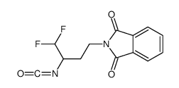 2-(4,4-difluoro-3-isocyanatobutyl)isoindole-1,3-dione结构式