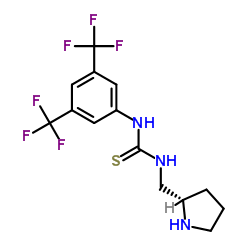 N-[3,5-bis(trifluoroMethyl)phenyl]-N'-[(2S)-2-pyrrolidinylMethyl]- Thiourea structure