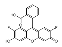 2-(2,7-Difluoro-6-hydroxy-3-oxo-3H-xanthen-9-yl)benzoic Acid Structure