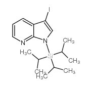 3-IODO-1-TRIISOPROPYLSILANYL-1H-PYRROLO[2,3-B]PYRIDINE Structure