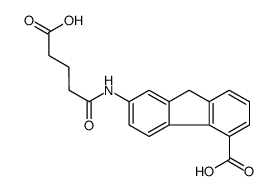 7-(4-carboxybutanoylamino)-9H-fluorene-4-carboxylic acid Structure