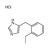 5-[(2-ethylphenyl)methyl]-1H-imidazole,hydrochloride结构式