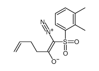 1-diazonio-1-(2,3-dimethylphenyl)sulfonylhexa-1,5-dien-2-olate Structure