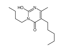 3-butyl-6-methyl-5-pentyl-1H-pyrimidine-2,4-dione Structure