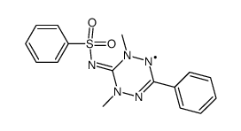 2,4-dimethyl-6-phenyl-3-phenylsulfonylimino-1,2,3,4-tetrahydro-1,2,4,5-tetrazin-1-yl结构式