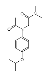 2-[acetyl-(4-propan-2-yloxyphenyl)amino]-N,N-dimethyl-acetamide structure