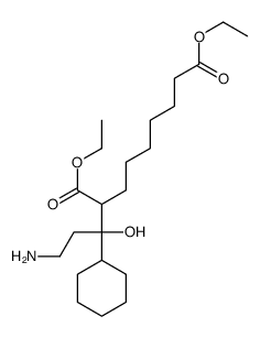 diethyl 2-(3-amino-1-cyclohexyl-1-hydroxypropyl)nonanedioate结构式