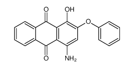 4-amino-1-hydroxy-2-phenoxyanthraquinone结构式