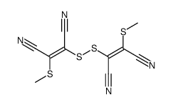 cis-cis-Bis-(2-methylmercapto-1,2-dicyan-vinyl)-disulfid结构式