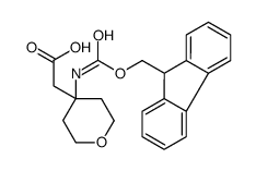 2-[4-(9H-fluoren-9-ylmethoxycarbonylamino)oxan-4-yl]acetic acid结构式