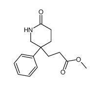 6-oxo-3-phenylpiperidine-3-propanoic acid methyl ester Structure